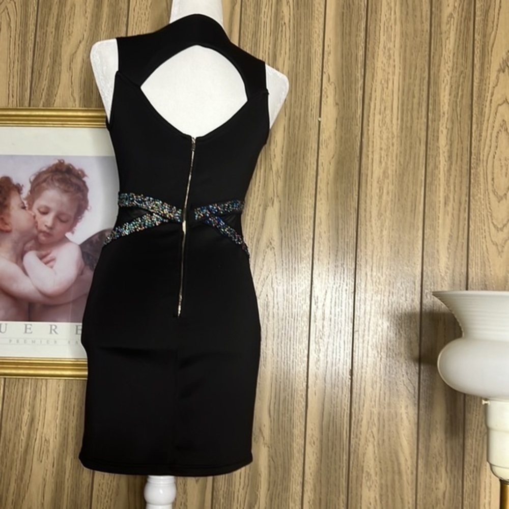 Avec Black Rhinestone Dress - Picture 12 of 16